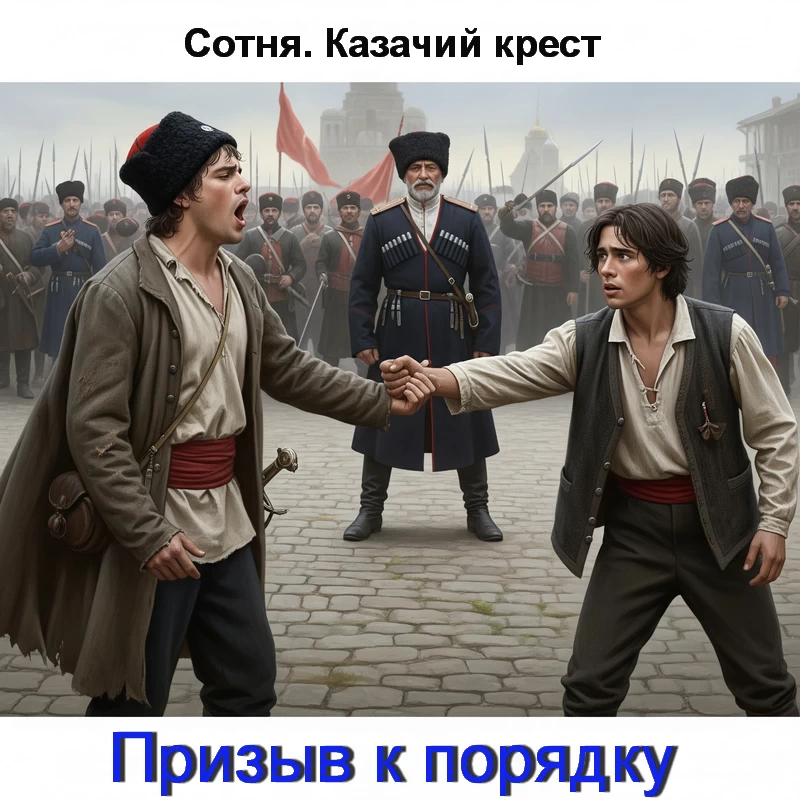 Призыв к порядку Матвей пытается утихомирить бунтующего брата Алексея.